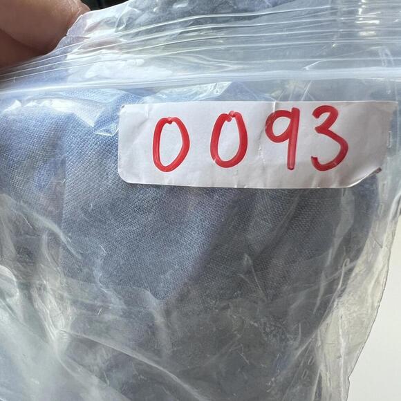 Guess LA Western Small Chambray Blue V Neck Wrap Mini Dress Long Bell Sleeve - Picture 10 of 13